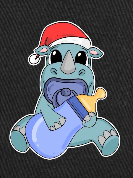 Rhinocéros bébé Noël