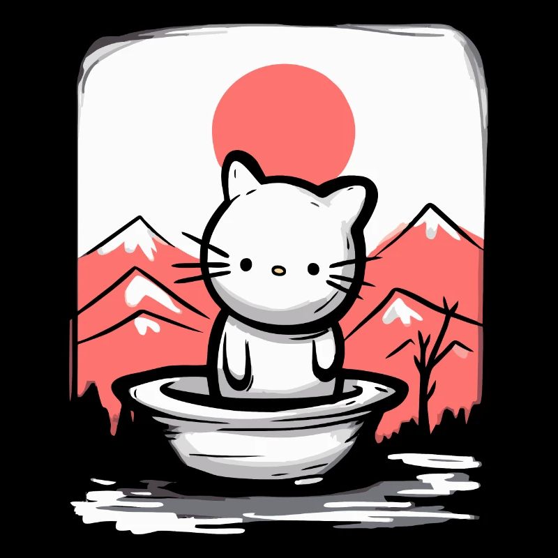 Le Japon sous le soleil rouge, c’est un chat mignon