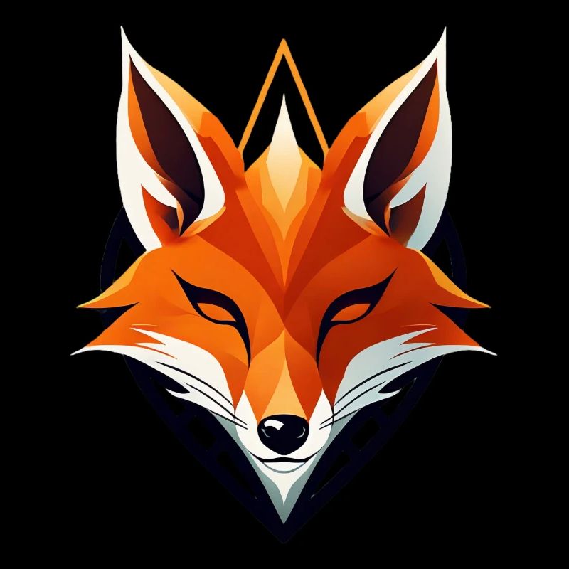 Fox logo, fox head