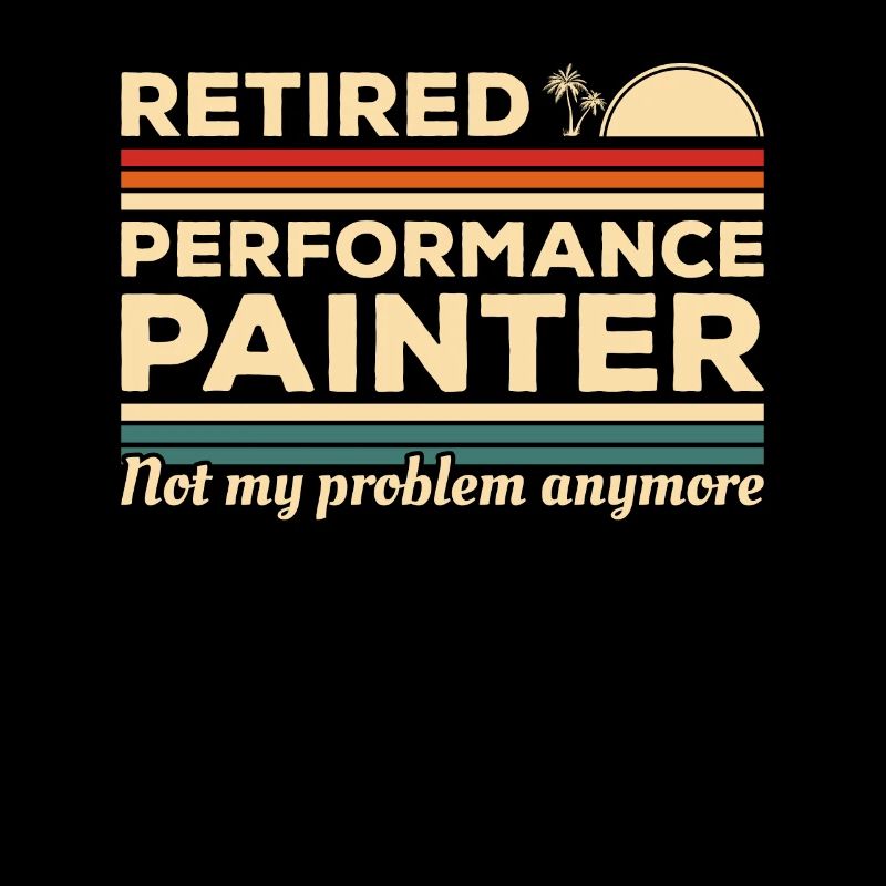 Peintre de performance à la retraite Ce n’est plus mon problème
