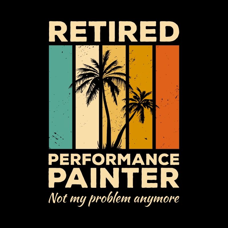 Peintre de performance à la retraite Ce n’est plus mon problème