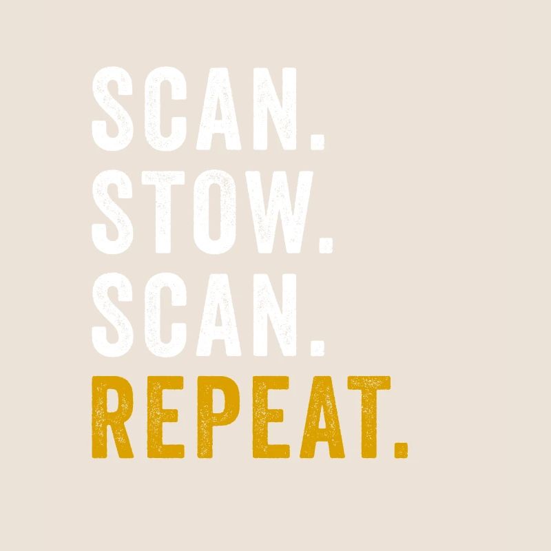 Scan Stow Scan Repeat Cool Flex Driver Humour Jeu de mots