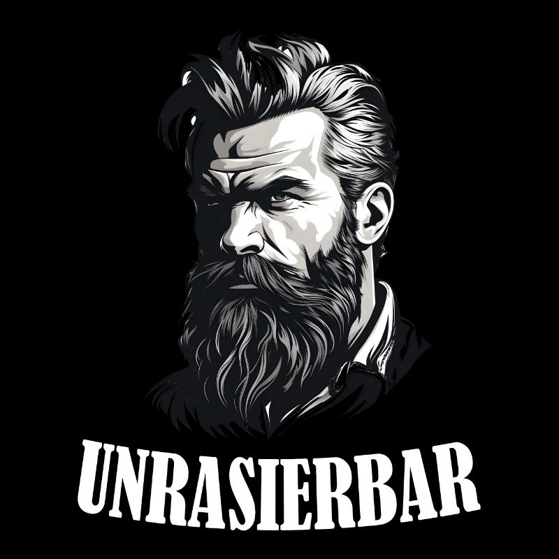Unrasierbar Wikinger Bartträger Lustiger Bart