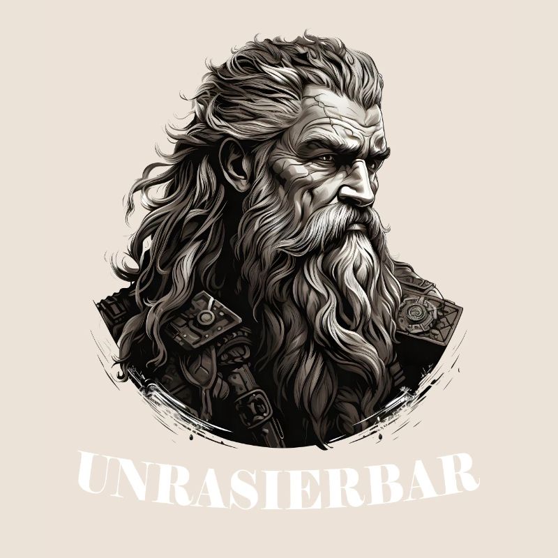 Wikinger Bartträger Lustiger Bart Spruch