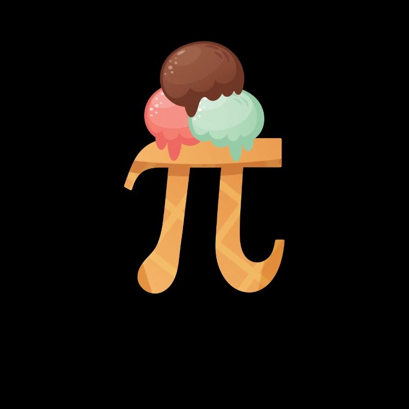 Funny Pi Day A La Mode Pie Eiscreme Math Day Food