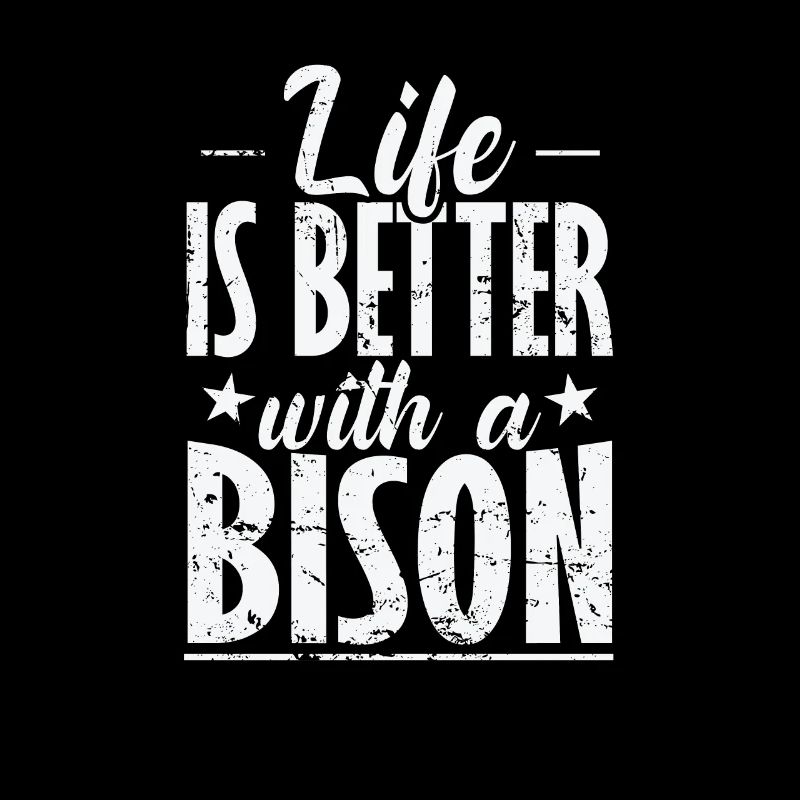 Life is better with a bison animal