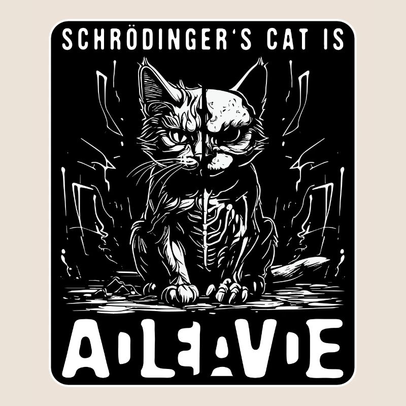 Le chat de Schrödinger mort et vivant
