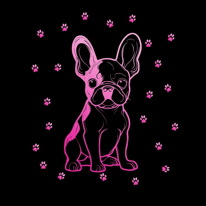 French bulldog with small paws