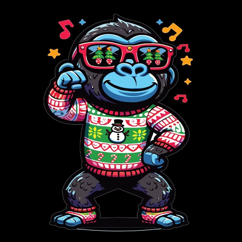 Gorilla with sunglasses