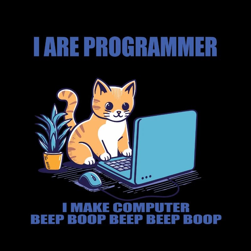 Je suis programmeur, chat de travail