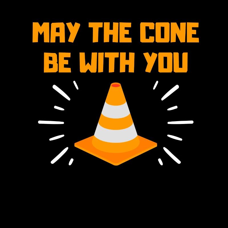 Que le cône soit avec vous drôle de cône de signalisation