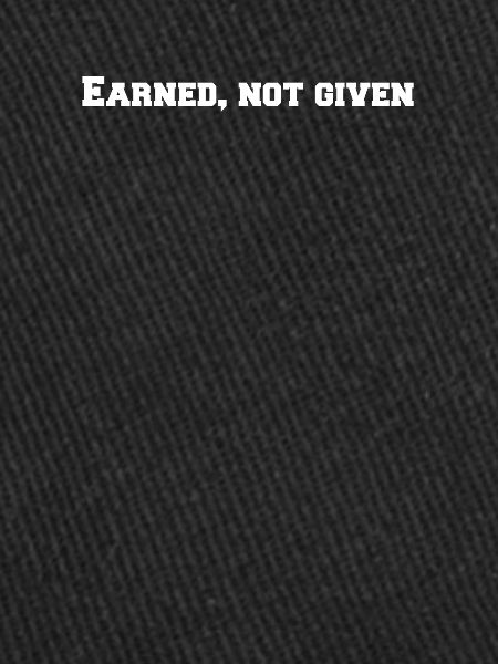 Fitness - Earned, not given