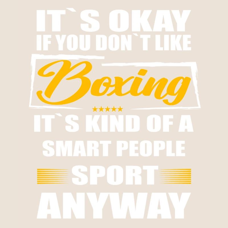 Ce n’est pas grave si vous n’aimez pas la boxe
