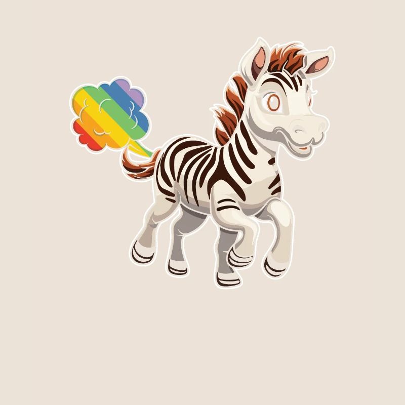 Zebra Regenbogen Regenbogenfurz