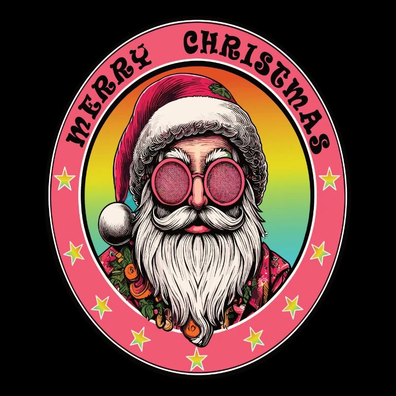 Weihnachtsmann-Hippie