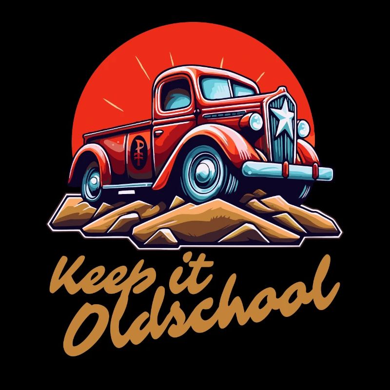 Behalte es altmodisch: Ein Pick-up-Truck