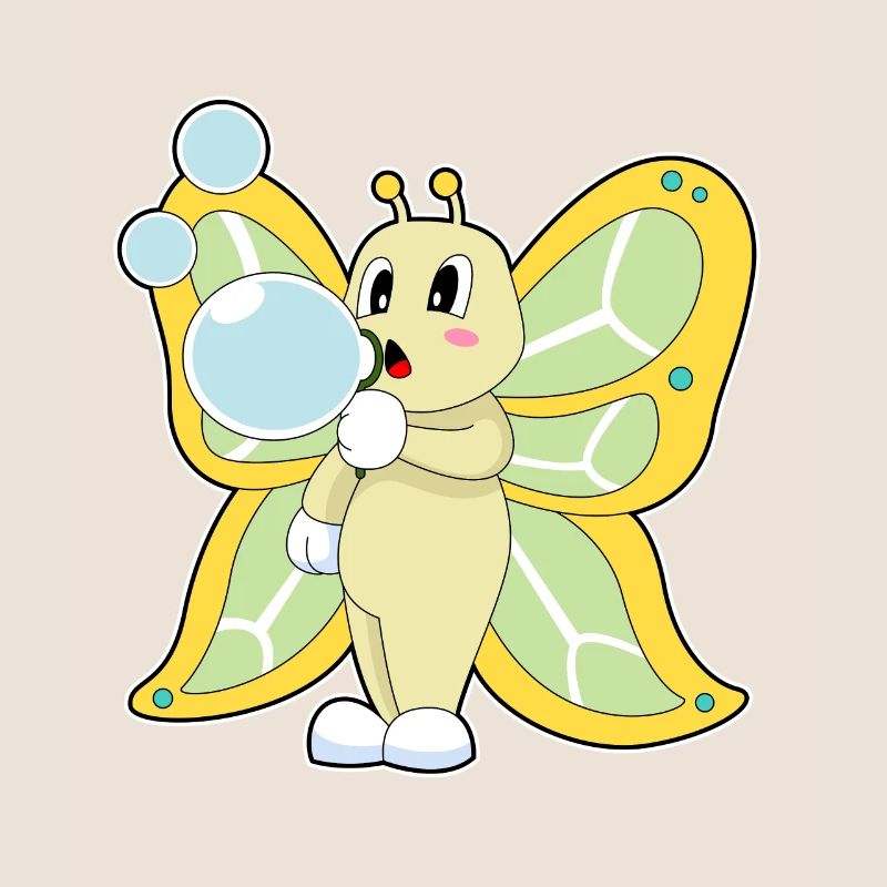 Bulles de savon papillon