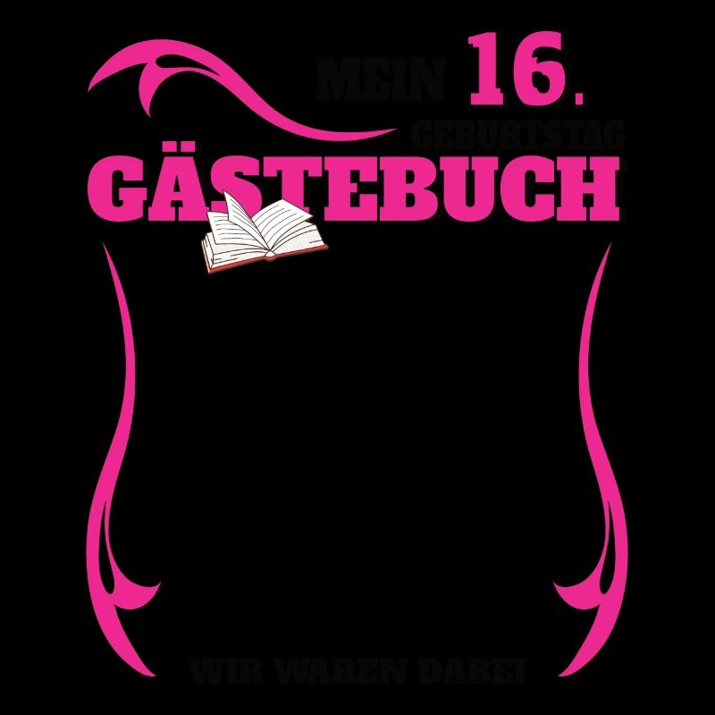 16. Geburtstag Mädchen & Junge Gästebuch