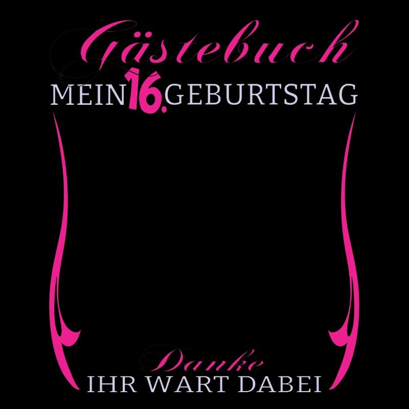 16. Geburtstag Mädchen & Junge Gästebuch