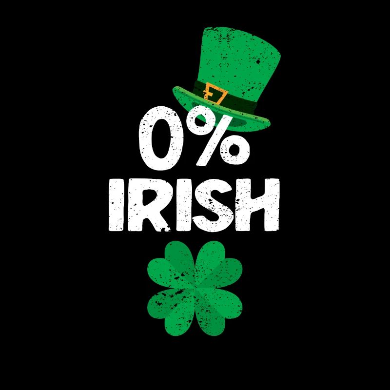 0% Irisches Kleeblatt Lustiger St. Patricks Day