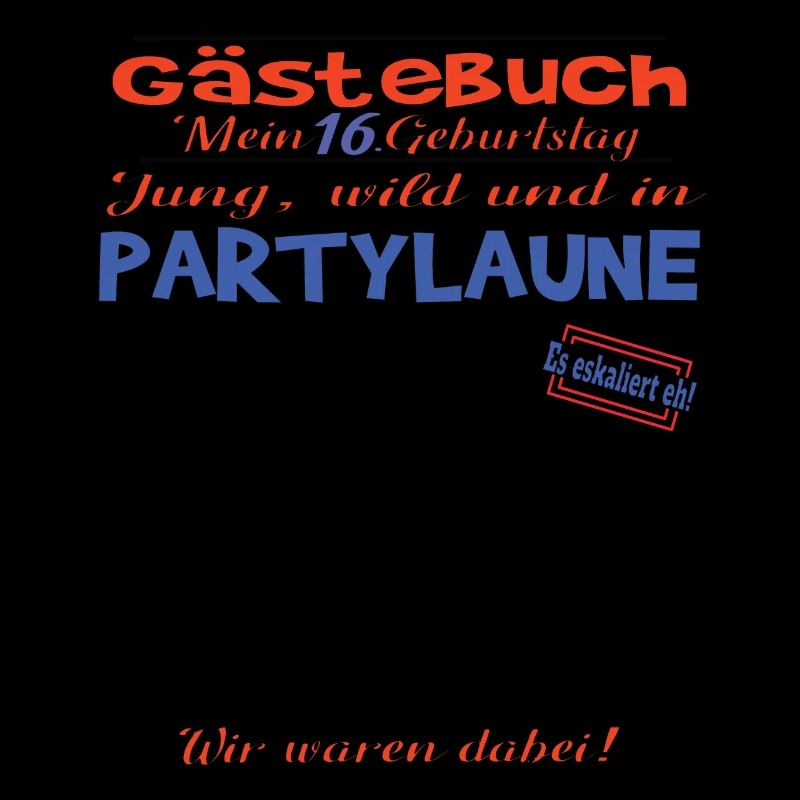 16. Geburtstag Mädchen & Junge Gästebuch