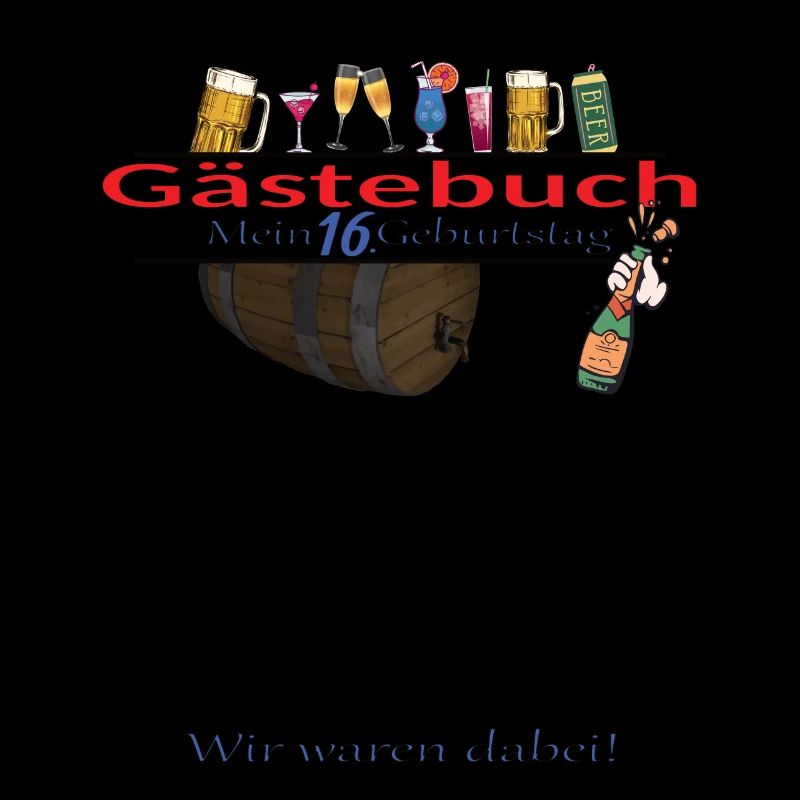 16. Geburtstag Mädchen & Junge Gästebuch