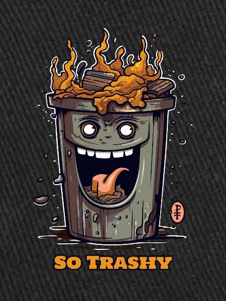 Poubelle tellement drôle de trash
