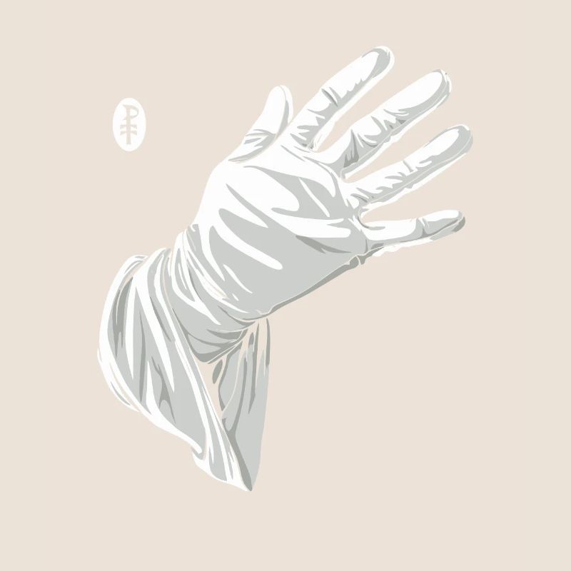 Touche-moi, gant blanc