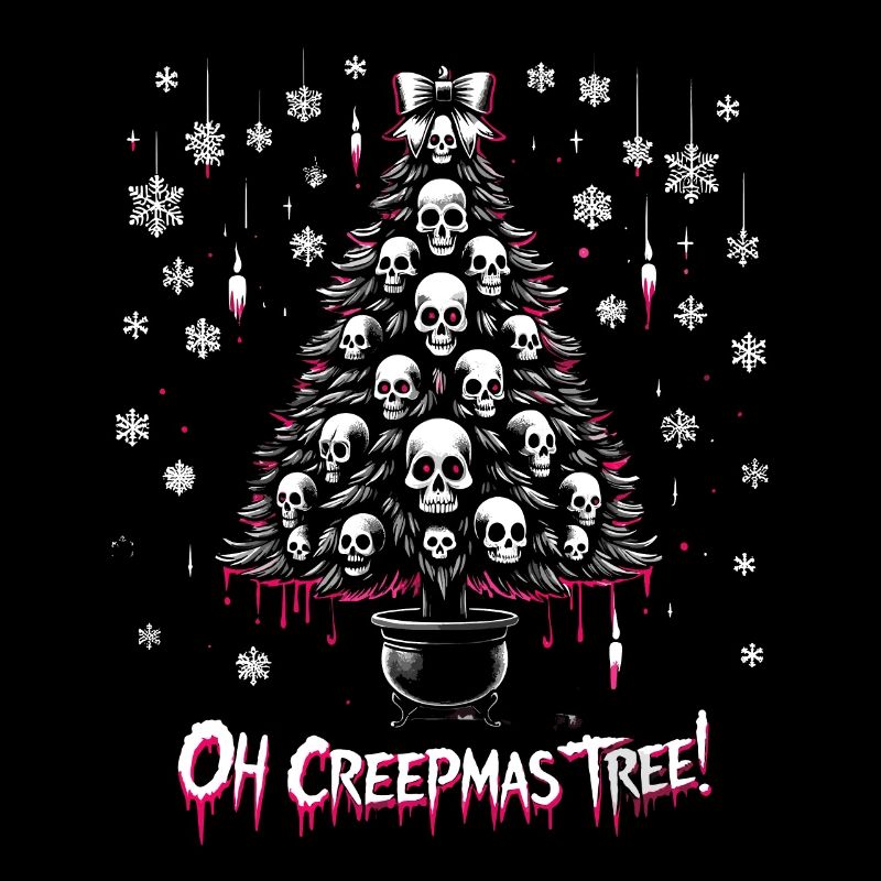 Oh Creepmas Arbre Effrayant Festif Goth Emo Horreur