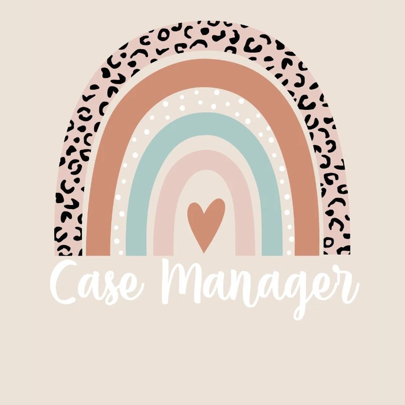 Case Manager Rainbow Leopard Funny Case Manager