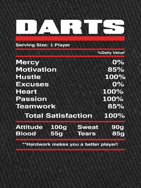 Dart player nutritional values