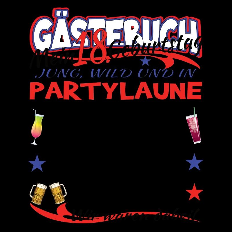 18. Geburtstag Mädchen & Junge Gästebuch