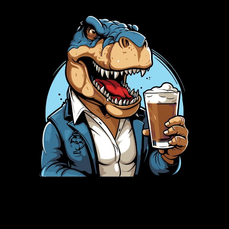 Beer Beer Lover T Rex
