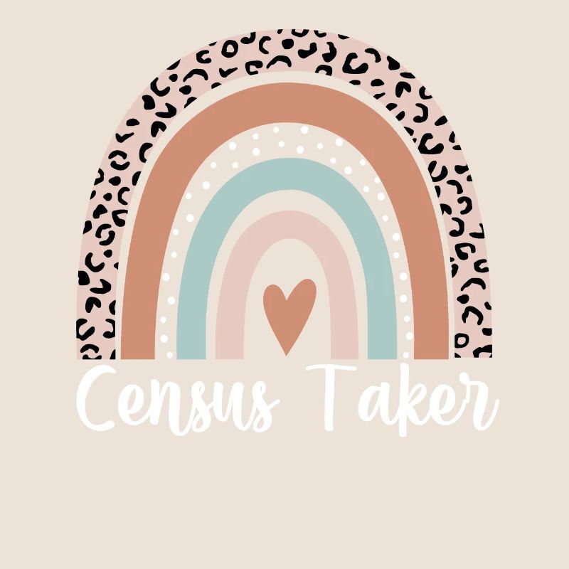 Census Taker Rainbow Leopard Funny Census Taker