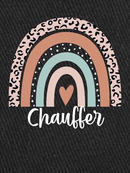 Chauffer Rainbow Leopard Funny Chauffer