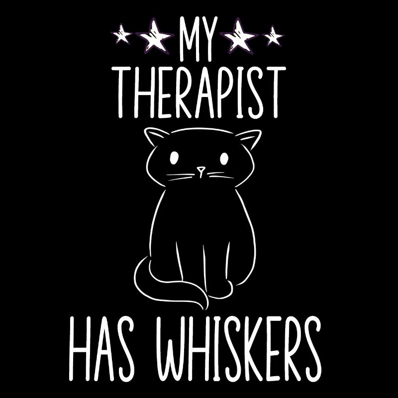 Cat saying therapy propriétaire de chat motif