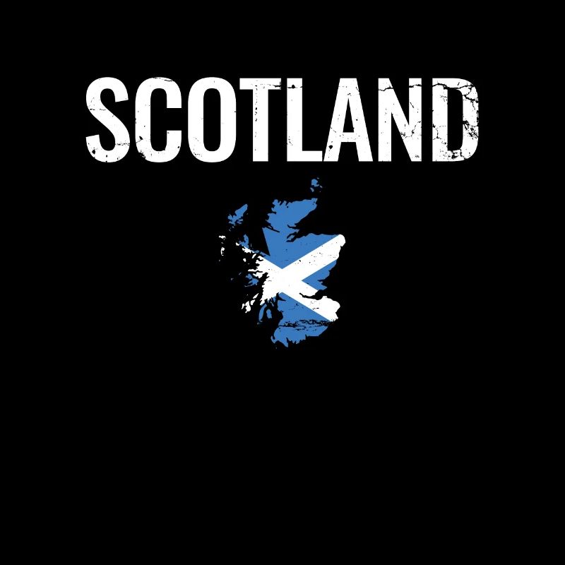 Ecosse Ecosse Vintage carte drapeau écossais