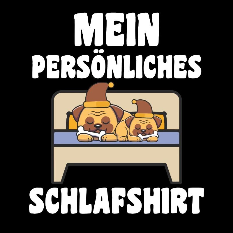 Schlafanzug Mops Nachthemd Geschenk