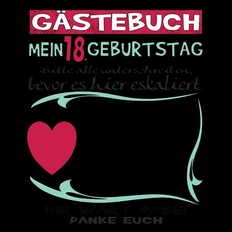 18. Geburtstag Mädchen & Junge Gästebuch