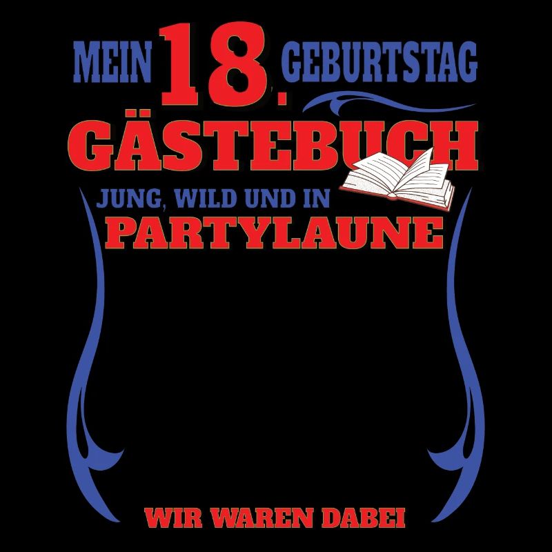 18. Geburtstag Mädchen & Junge Gästebuch