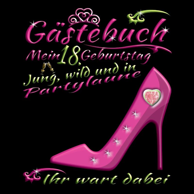 18. Geburtstag Mädchen & Junge Gästebuch