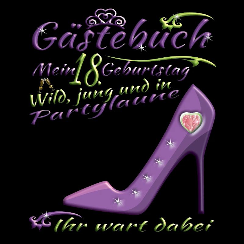 18. Geburtstag Mädchen & Junge Gästebuch
