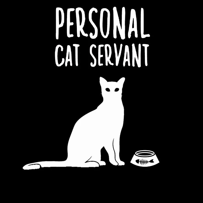 Funny cat owner gift cats slave