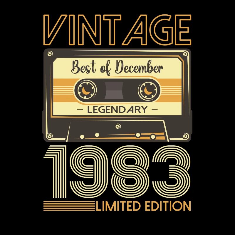 40th Birthday Cassette December Vintage 1983