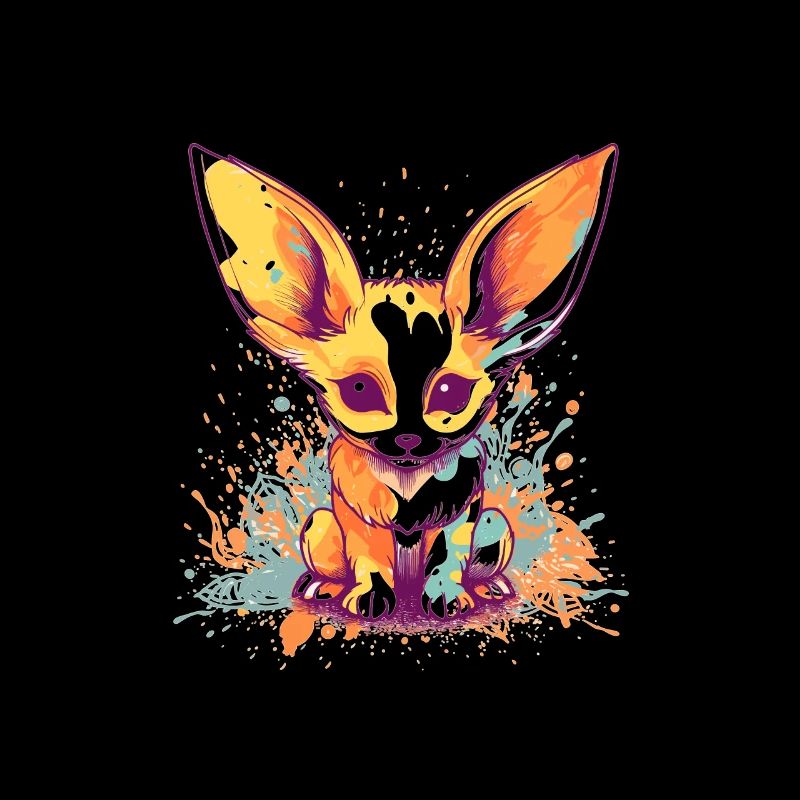 Mignon Anime Style Fox Kawaii