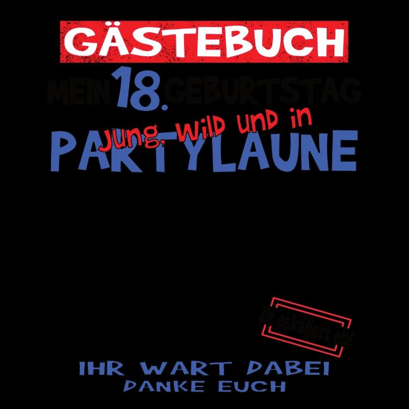 18. Geburtstag Mädchen & Junge Gästebuch