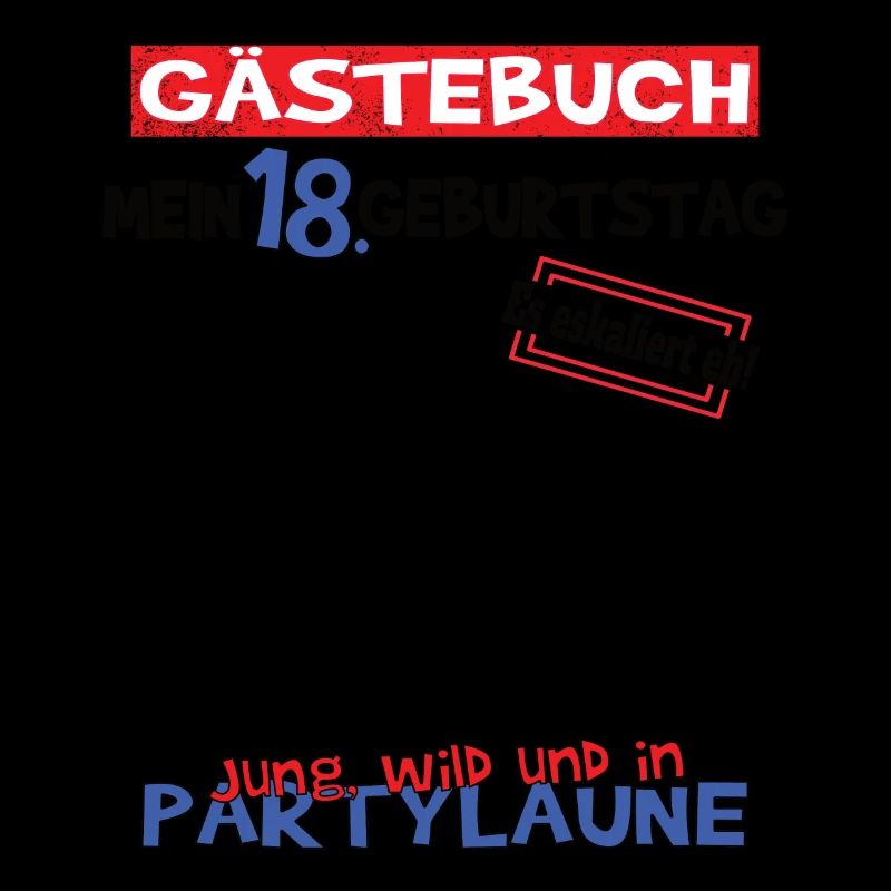 18. Geburtstag Mädchen & Junge Gästebuch