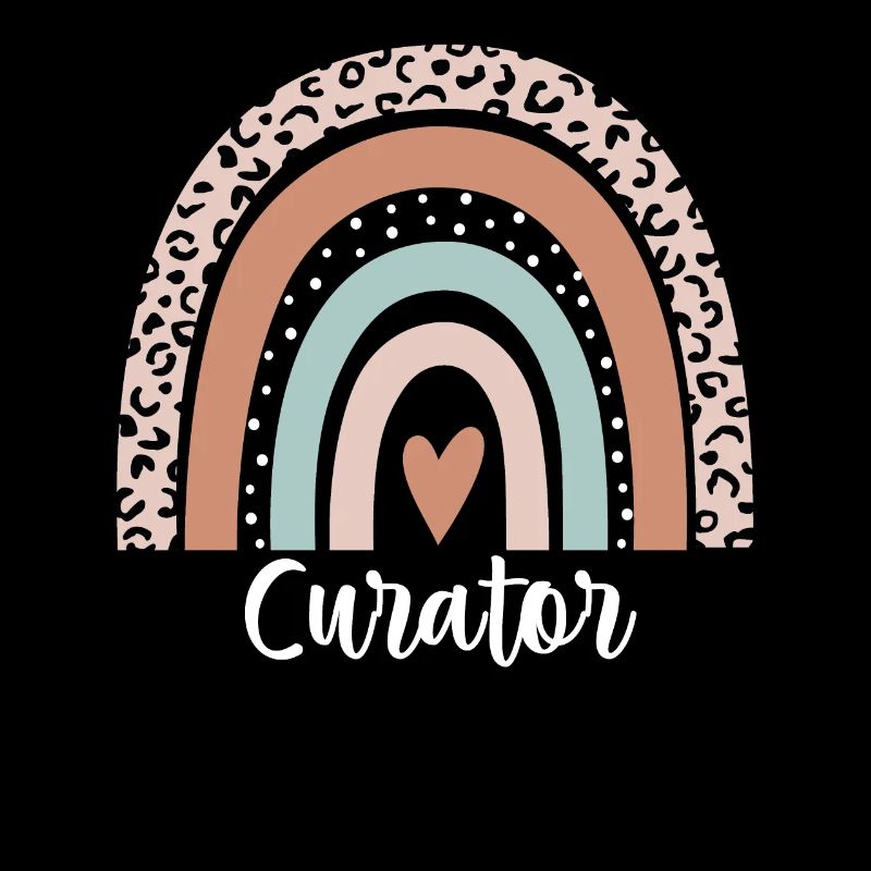 Curator Rainbow Leopard Funny Curator Appreciation