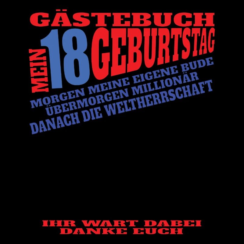 18. Geburtstag Mädchen & Junge Gästebuch