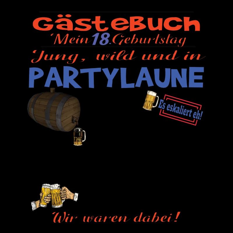 18. Geburtstag Mädchen & Junge Gästebuch